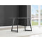 Furniture Box Carson White Marble Effect Dining Table and 4 Light Grey Nora Black ...