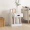 vidaXL Bedside Cabinet High Gloss White 43x36x50 cm