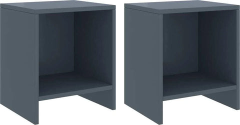vidaXL Bedside Cabinets 2 Pcs White 35x30x40 cm Solid Pinewood