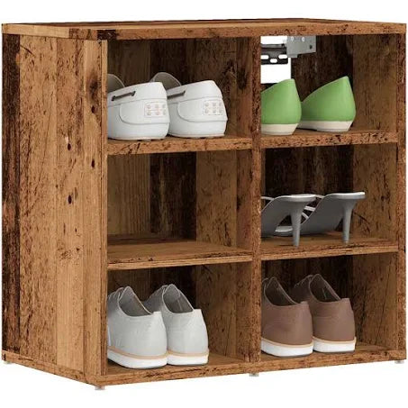 vidaXL Shoe Cabinet Old Wood 52x30x50 cm