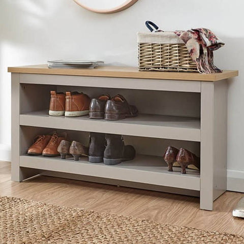 GFW - Lancaster Simple Shoe Bench - Grey