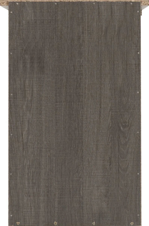 Lisbon 2 Drawer 1 Shelf Bedside Cabinet - Black Wood Grain - Seconique