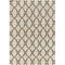 Cream Trellis Geometric Jute Area Rug - Cream / 280 x 190cm
