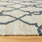 Cream Trellis Geometric Jute Area Rug - Cream / 280 x 190cm