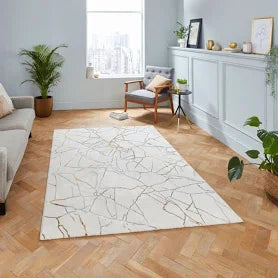 Creation G2848 Ivory Gold Abstract Rug