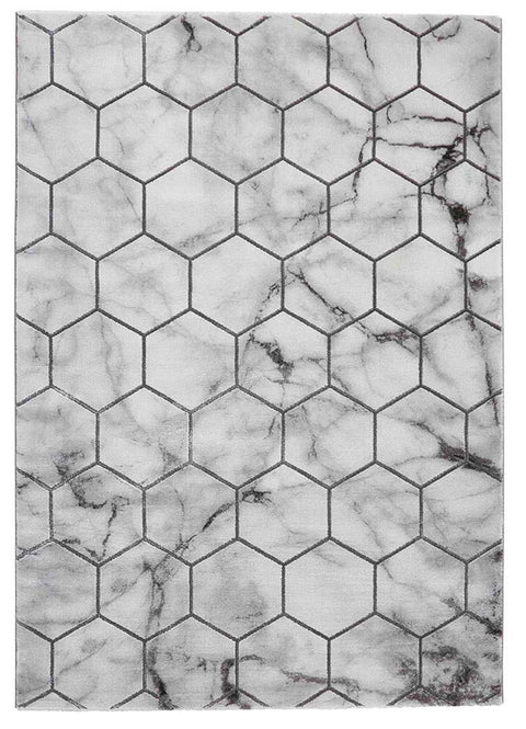 Craft Grey Silver Abstract Rug NG719