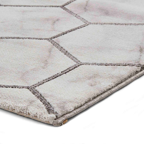 Craft Grey Silver Abstract Rug NG719