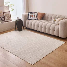 THE Rugs Area Rugs for Living Room Bedroom Kitchen with Modern Hexagon Design in Grey