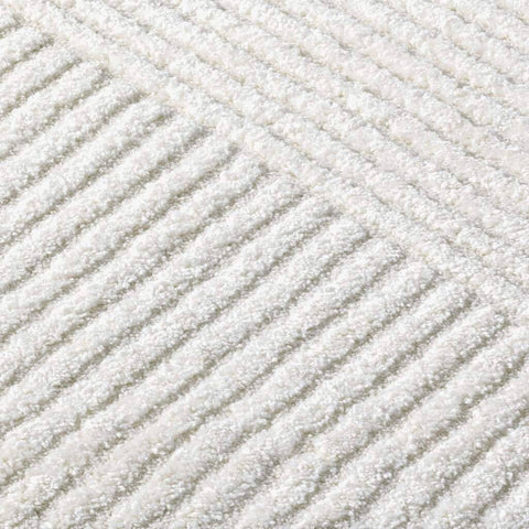 George Oliver Dollie Geometric Machine Woven Cream Area Rug