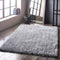 Silver Shaggy Rug Origins Ritzy in Grey/Silver - 160x230cm