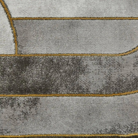 Craft Modern Geometric Grey Gold Rugs