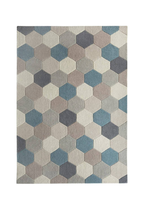Rug Love Farah/Hexagon Pastel Rug
