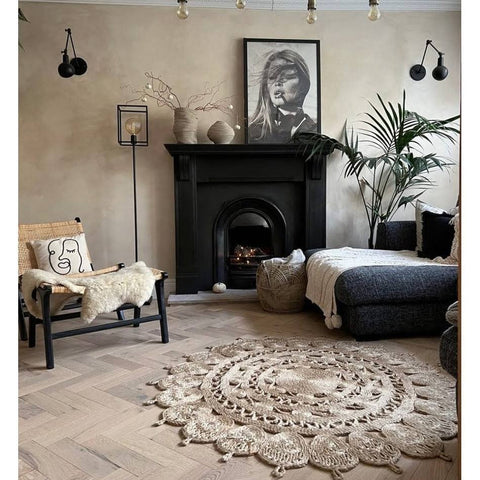 Rug Love Jute Natural Round Rug