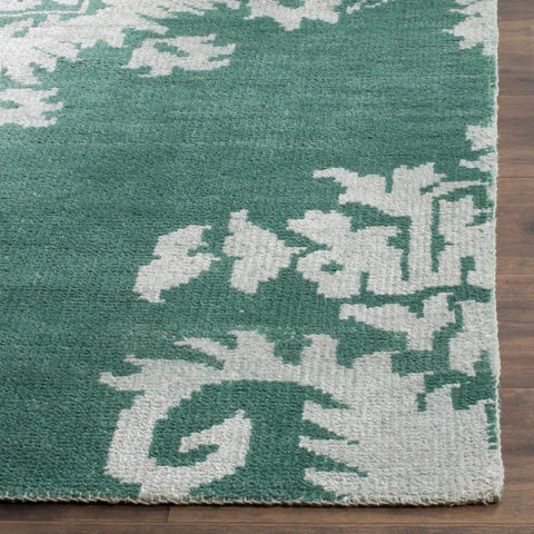 SAFAVIEH Stone Wash Collection 2'6" x Hand-Knotted Medallion Premium Wool & Viscose Runner Rug
