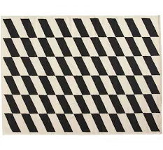 HAY - Shift Kelim Rug Black / W170 x L240