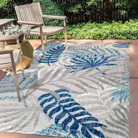 JONATHAN Y Tropics Palm Leaves Indoor/Outdoor Area Rug