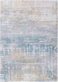 Louis De Poortere Rug Atlantic Long Island Blue 8718 Streaks design