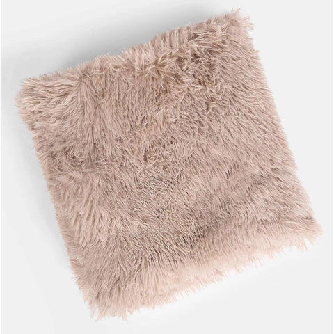 Sienna Fluffy Shaggy Blanket Throw Over Sofa Bed Fleece - Natural