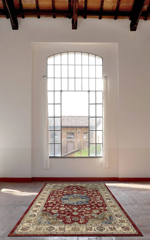 Da Vinci 057 0559 1464 Red Rug - 200cm x 200cm Circle