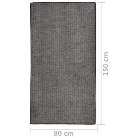 vidaXL Outdoor Flatweave Rug 160x230 cm Leaf Pattern