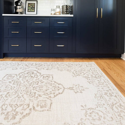 Fernleaf Brierfield Flatweave Beige Rectangle Rug