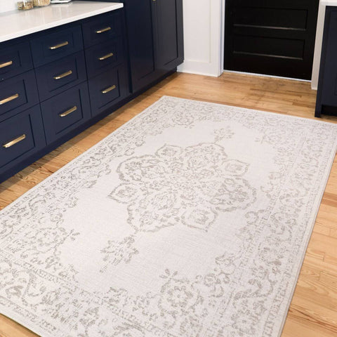 Fernleaf Brierfield Flatweave Beige Rectangle Rug
