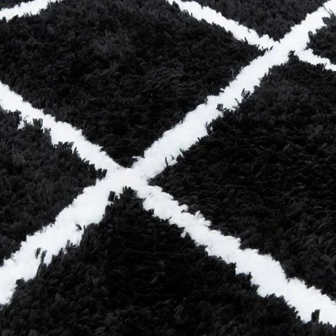 Dunelm Diamond Berber Shaggy Rug