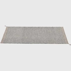 Ply Rug Black/White by Margrethe Odgaard For Muuto - 200 x 300cm