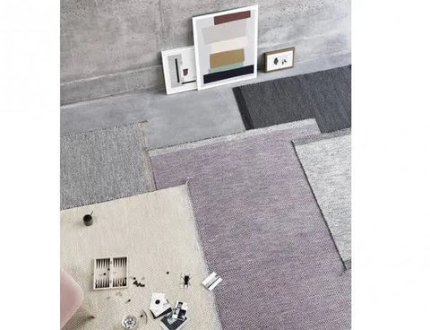 Ply Rug Black/White by Margrethe Odgaard For Muuto - 200 x 300cm