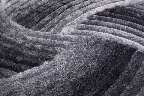 3D Swirl Shaggy Rug