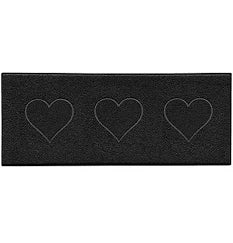 Nicoman PVC Heart Embossed Spaghetti Coil Hallway Kitchen Entrance Runner Rug