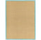 Andessi Rugs Sisalis Aqua Bordered Plain Modern Easy to Clean Rug
