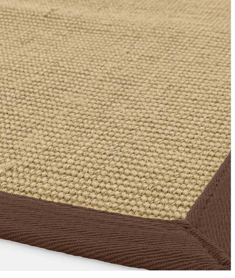 Andessi Rugs Sisalis Aqua Bordered Plain Modern Easy to Clean Rug