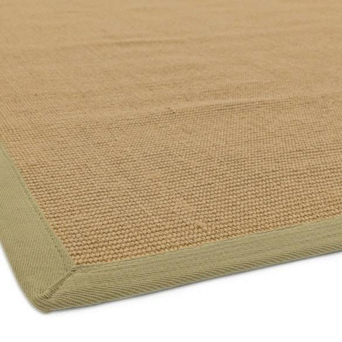 Andessi Rugs Sisalis Aqua Bordered Plain Modern Easy to Clean Rug