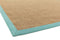 Andessi Rugs Sisalis Aqua Bordered Plain Modern Easy to Clean Rug