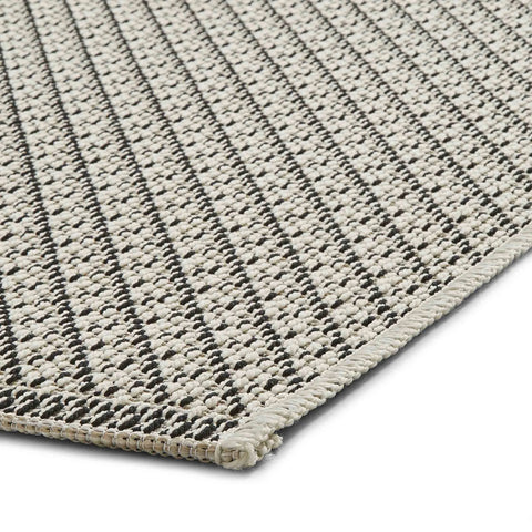 Stitch 9682 Black Outdoor Rug