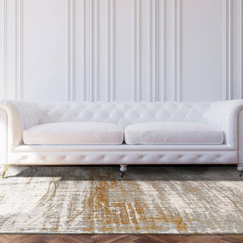 Louis De Poortere Mad Men Griff 8419 Columbus Gold Rug