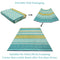 Green Decore Reversible Recycled Plastic Camping and Picnic Rugs