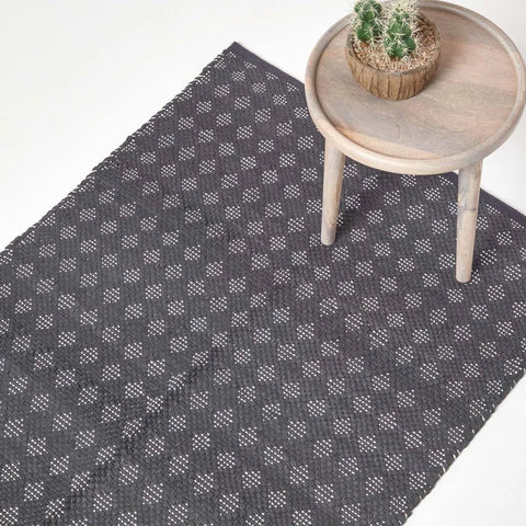 Homescapes Black & Gold Mandala Printed Round Rug