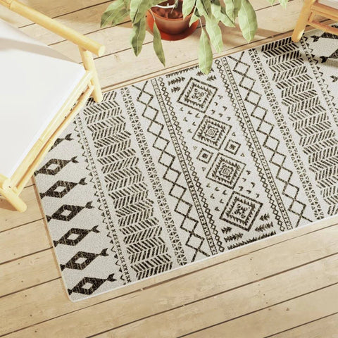 vidaXL Indoor Outdoor Rug Short Pile Multicolour 80x150 cm Anti Slip