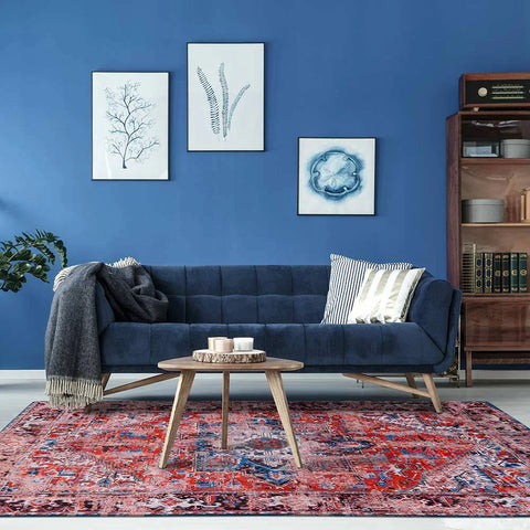 Louis De Poortere Rug Antiquarian Classic Brick 8703 Heriz design