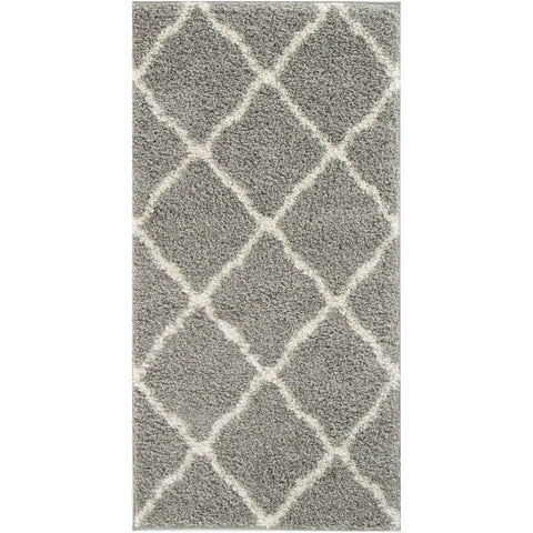 Myshaggy Moroccan Design Rug - Grey / 120cm Square