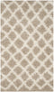 SAFAVIEH Dallas Shag Rug SGD258 Ivory / Grey 3' 0" x 5' 0"