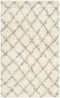 SAFAVIEH Dallas Shag Rug SGD258 Ivory / Grey 3' 0" x 5' 0"