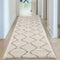 The Rugs Moroccan Shaggy Ivory Beige Living Room Rug
