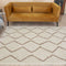 The Rugs Moroccan Shaggy Ivory Beige Living Room Rug