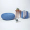 Homescapes Large Round Cotton Knitted Pouffe Footstool