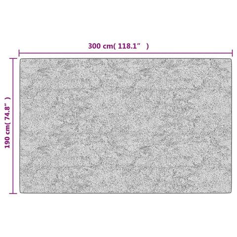 vidaXL Washable Anti Slip Rug 190x300 cm