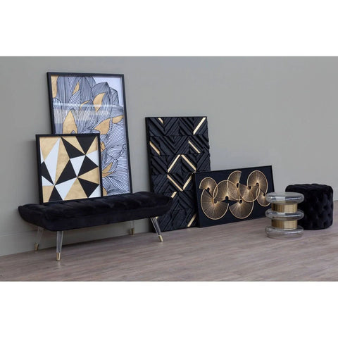 Premier Housewares Modello Metal Fan Framed Wall Art