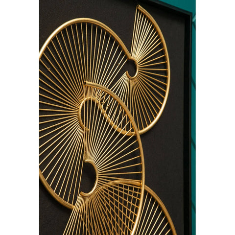 Premier Housewares Modello Metal Fan Framed Wall Art